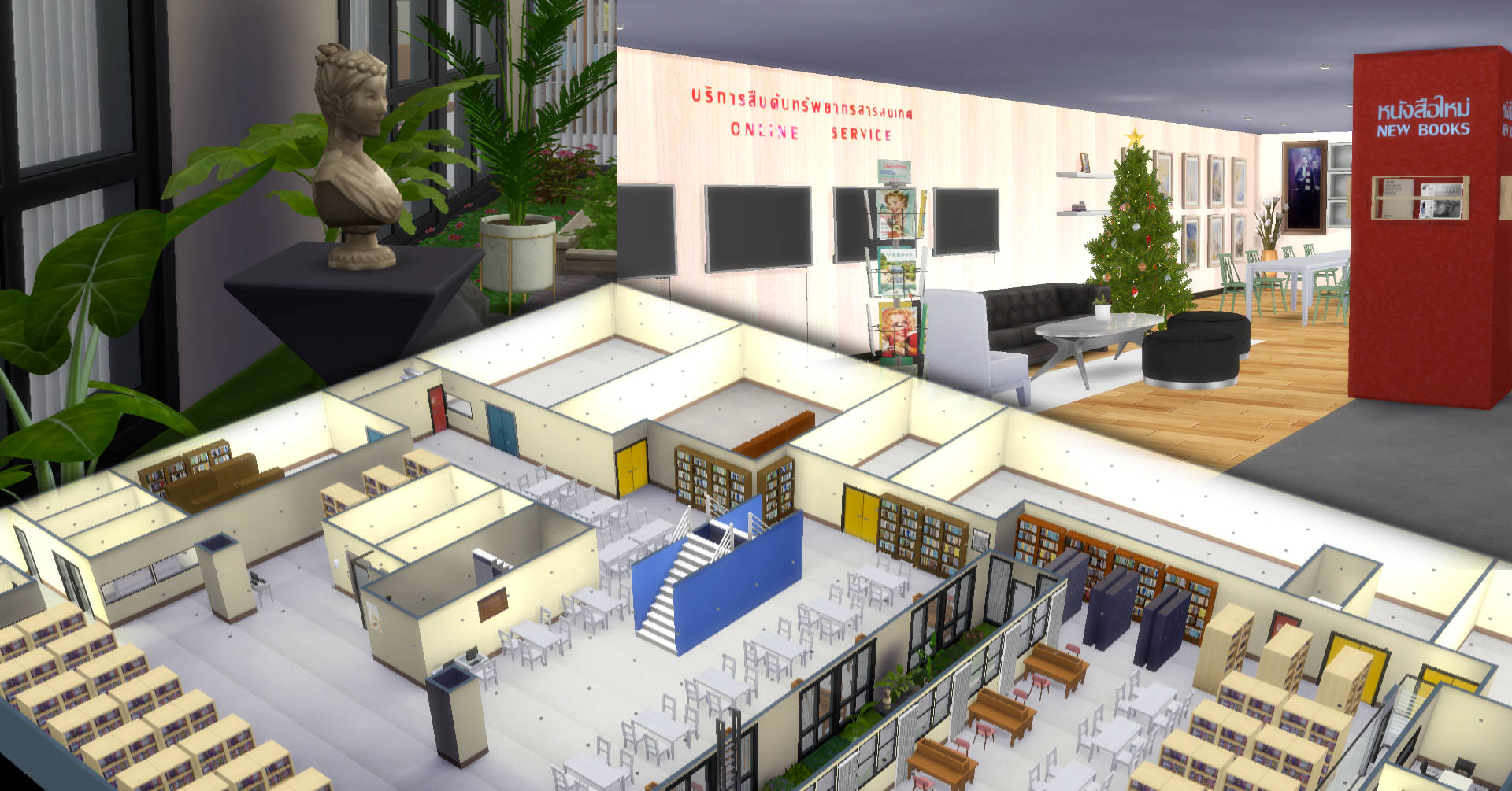 Pridi Banomyong Library The Sims4 Mod